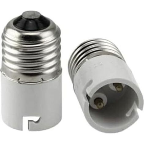 CSPARCV E27 auf B22 Sockeladapter, Bajonettschrauben-Lampenfassungsadapter, Lampenhalter für LED-/Energiesparlampen und Glühlampen (1/5)