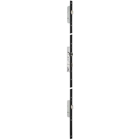 Serratura a 3 punti di chiusura TF3 39mm STREMLER Axe 24 U24x6mm in acciaio inox - catenaccio a pappagallo a 1/2 giro - 6570.39.C
