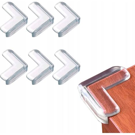 Protectores de esquinas transparentes para muebles, 10 unidades.