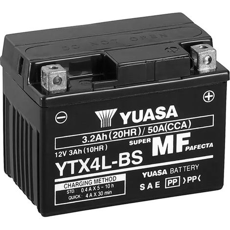 Batería de Moto YUASA YTX4L-BS 3Ah 12V (1/4)