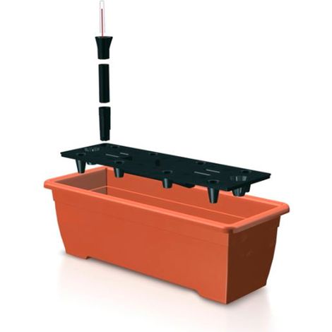 Prosperplast Blumenkasten mit Wasserspeicher BALCONY CAN Terrakotta 50 cm (1/5)