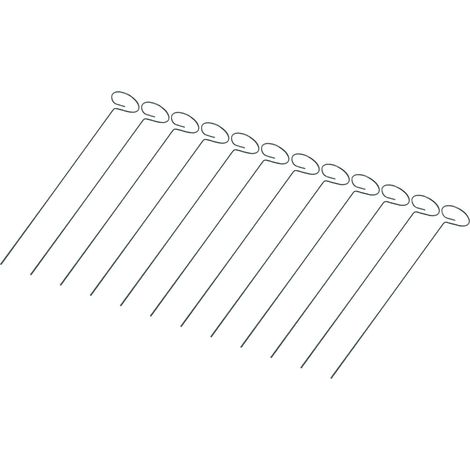 Lot de 12 tuteurs réutilisables pour plantes, résistants à la rouille, pour soutenir les tiges de vos fleurs dans votre jardin. (1/5)