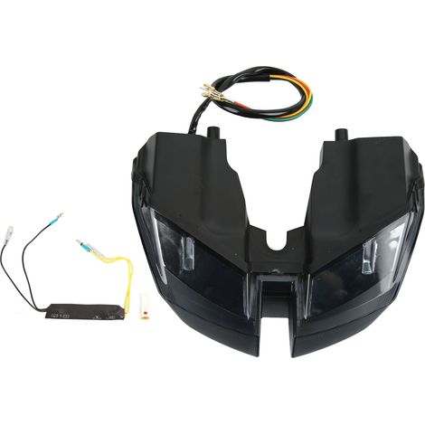 Feu arrière LED moto verre fumé PMMA, optique stop remplacement Ducati Hypermotard 821 939 950 SP 2012-2021, feu stop arrière moto compatible, lentille teintée, lampe de signalisation arrière. (1/5)