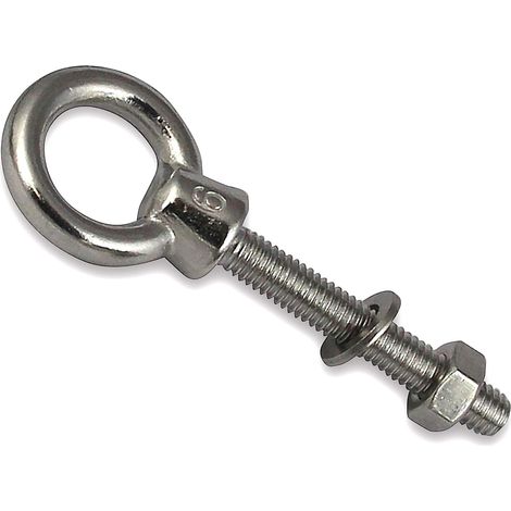 Golfare con filettatura metrica in acciaio inox A4 V4A, M10x100 (1 pezzo)