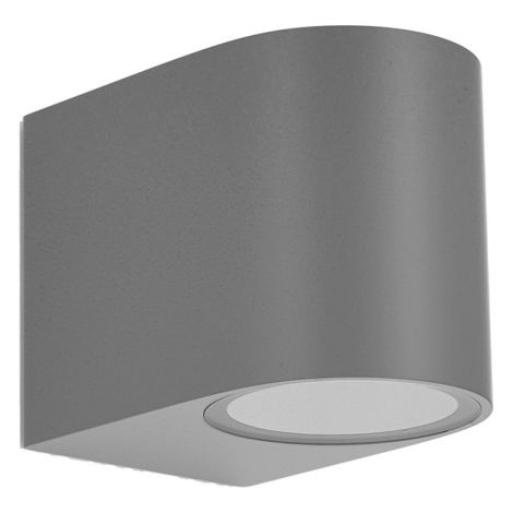 Applique da esterno “Gacela” GU10 (230V) IP44 8x7x9cm colore grigio