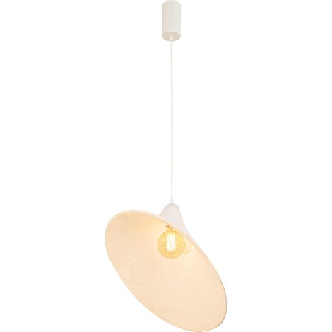 Suspension Luminaire Pour Ampoule LED E27 Blanc ZAMBELIS 25173 - Blanc chaud - 3000K