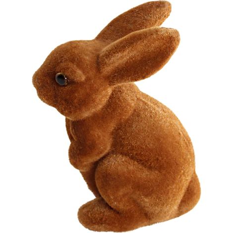 Lapin De Pâques - En Mousse Artificielle - 14 x 8 x 7 cm - Brun - 24 g - 1 Pièce (1/5)