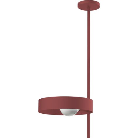 LUMICOM ALLEY Plafoniera, 1XE27, max 42W, metallo, rosso opaco, 30cm