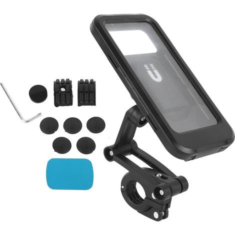 Waterproof, flexible, and multifunctional bicycle phone mount, compatible with all motorcycle handlebar phones (1/5)