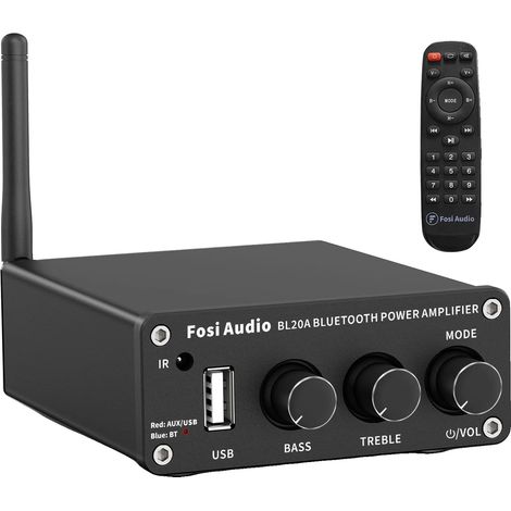 Amplificateur de puissance Bluetooth, sortie 100W, prend en charge AUX et USB (1/5)