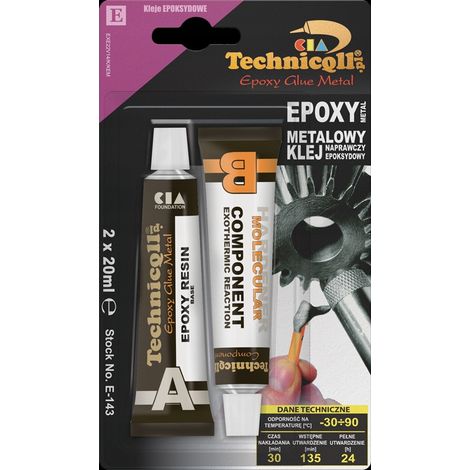 Colla epossidica technicqll e-143 impermeabile resistente chimico