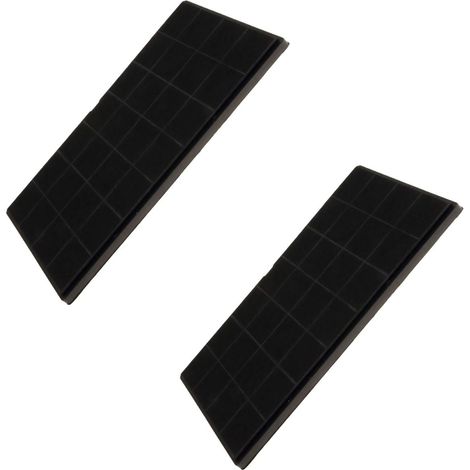 Ersatzteil - Satz von zwei Kohlefiltern FCHAR 350 x 191 x 9mm -  - AIRFORCE, WHIRLPOOL, BAUKNECHT