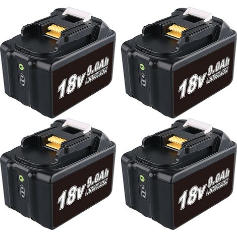 4x18V 9000mAh Ersatzbatterie für Makita 18V BL1860 BL1850 BL1840 LXT-400 18V Werkzeugbatterie (1/5)