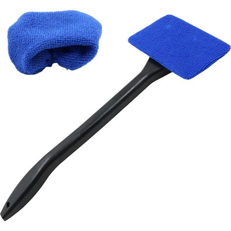 Brosse Nettoyant Vitres Voiture Pare-Brise - 39 cm avec 2 tampons en Remplaçable Microfibre Lavables, Tête Rotative à 180 degrés, Lavage pour Véhicules Fenêtre intérieures et Extérieures (1/5)