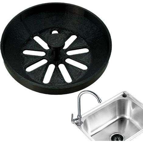 BEBUSINGOTO Colador de desagüe para fregadero, tapa de desagüe  Antiobstrucción, accesorio de cocina, trampa de pelo reforzada para bañera, lavadero, baño y lavabo (1/5)