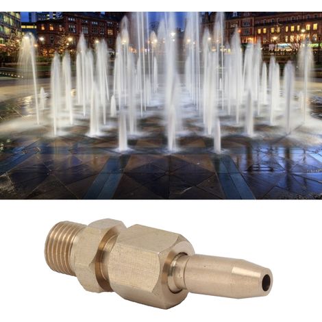 Buse de Fontaine en Laiton Réglable, Tête d'Arrosage pour Jardin, Parcs et Étangs, Filetage Mâle G1/8 (1/5)
