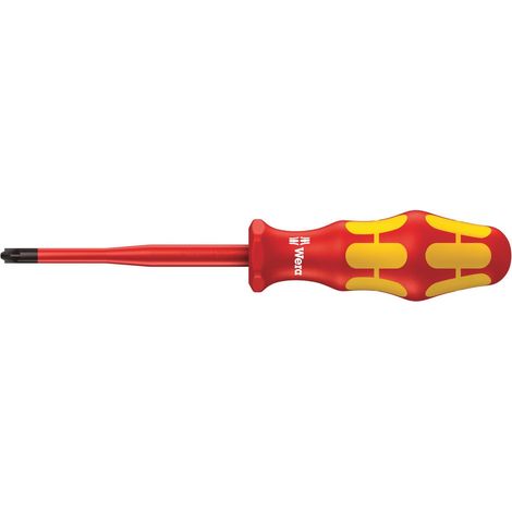 Tournevis VDE isolé pour vis Plusminus Pozidriv/à fente avec Lame à diamètre réduit 1 x 80 mm (1/5)