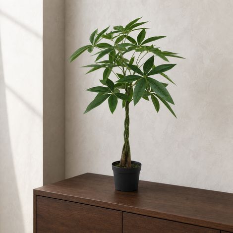 70cm Artificial Money Tree Pachira Realistic Faux Plant - Premium Quality (1/3)