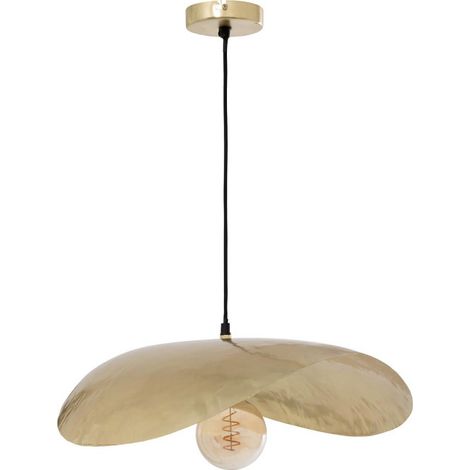 Lampe Suspension en Métal "Arlo" 56cm Doré (1/5)