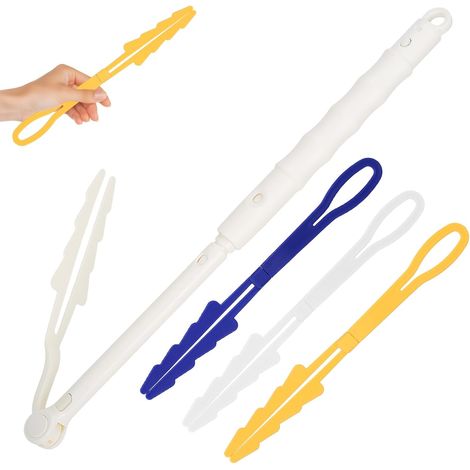 4 Pack Replacement Handle Extendable Telescopic Bar 90cm Adjustable Extended Handle with 3 Folding Handles for Ceiling, Furniture, Corner Cleaning (1/5)