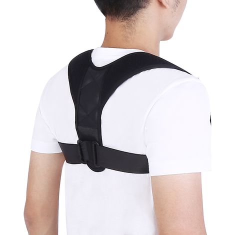 Correcteur de posture ajustable, soutien claviculaire, orthèse dorsale et d'épaule respirante