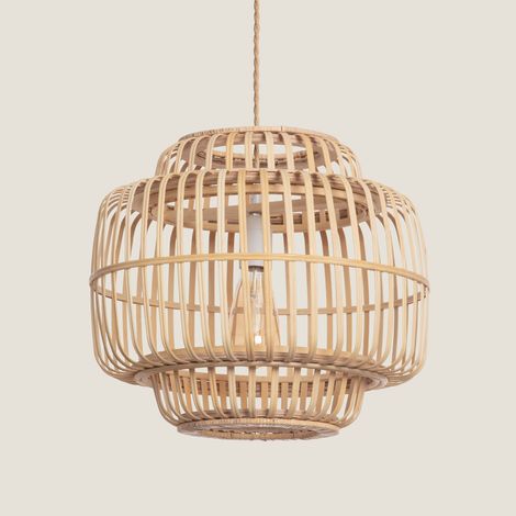 Lampada a Sospensione Bambù Moruya Naturale