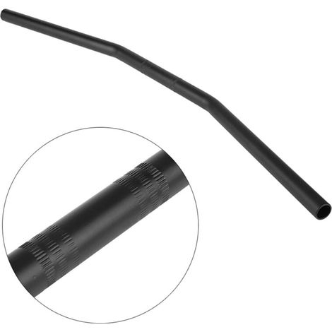 Manubrio per moto, manubrio per moto retrò da 7/8 pollici (22 mm), manubrio retrò, traversa per manubrio per moto, manubrio nero (nero) (1/5)