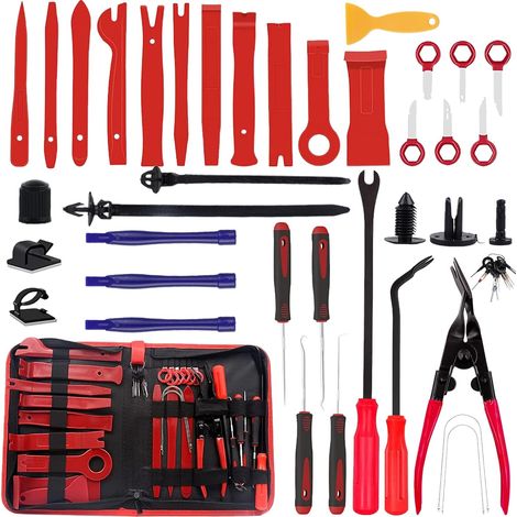 Set di 330 utensili per la rimozione delle auto, leva per auto, leva in plastica per finiture interne, pannelli delle portiere, chiave per finiture e clip di fissaggio