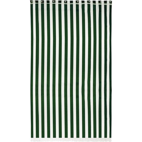 Store de Balcon 140X300 cm Blanc/Vert