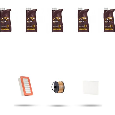 Kit tagliando 3 FILTRI e 5L OLIO compatibile con Renault Twingo III 0.9 GT 80kw Dal 2016 (1/5)