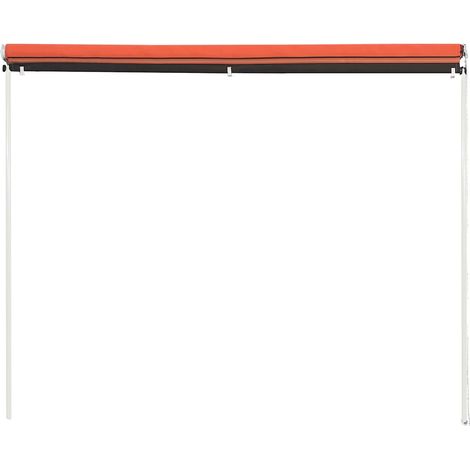 Maison Exclusive - Tenda da Sole Retrattile 250x150 cm Arancione e Marrone