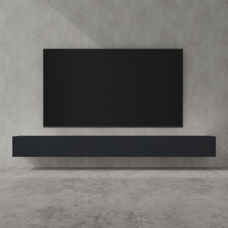 doporro Mobile Porta TV Sospeso 300 cm con 4 Ante Antracite Opaco, Credenza Bassa da Soggiorno Salotto, Madia Consolle per TV Fernsehschrank02 (1/5)