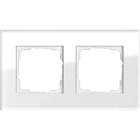 Gira Marco embellecedor 2x Gira Esprit G Blanco [021212], 0212 12