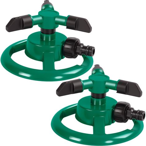 Arrosage Automatique pour Jardin, Arrosage oscillant Irrigation 360° Arroseur de Pelouse Automatique Rotatif à 3 Bras pour Jardin, arrosage de Grandes Surfaces pour Plantes (1/5)