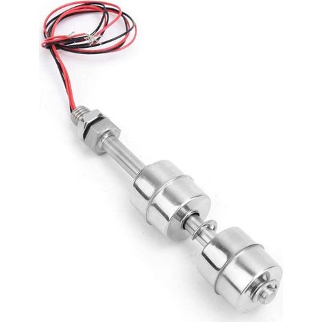 2 x interrupteur à flotteur, corps flottant 100 mm, capteur de niveau liquide, réservoir eau piscine aquarium