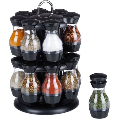 Carrusel de especias con 16 vasos