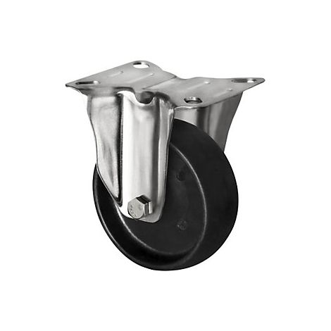 CASCOO Bockrolle ø 125 mm Serie C4C4 Gleitlager Edelstahl