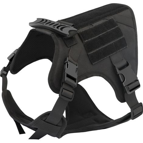 Imbracature tattiche per cani, gilet militari con fibbia per cani da lavoro, imbracature da addestramento senza tensione, taglia L (1/5)