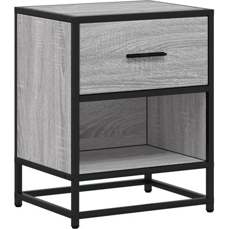 Maison Exclusive - Nachttisch Grau Sonoma 40x31x50 cm Holzwerksto