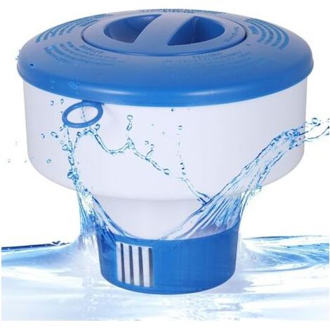 Distributeur de Chlore Flottant pour Piscine, Distributeur de Chlore Comprimés de Chlore ou Granules, Flotteur Chimique Piscine, Diffuseur de Chlore pour Nettoyage des Piscines ou Hot Tubs Spa (1/5)