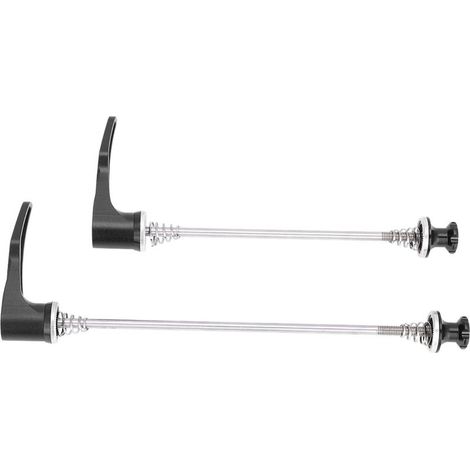 Essieux en acier inoxydable, tiges en alliage CNC pour vélo de montagne, serrage rapide (noir 100/135 mm) (1/5)