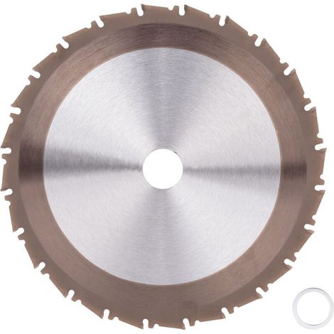 Disque de coupe en carbure de tungstène 24 dents, 210 mm, pour bois, alésage 25,4 mm (1/4)