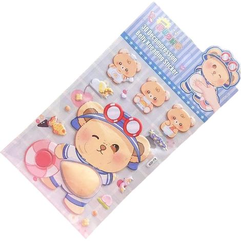 Autocollants animaux mignons, motifs animaux de dessin animé, autocollants pour scrapbooking avec ventre doux (1/5)