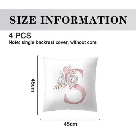 Ensemble de 4 housses de coussin décoratives carrées pour canapé et fauteuil. (1/4)