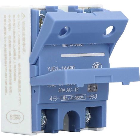 Wechselstrom-zu-Wechselstrom-Einphasen-Halbleiterrelais, Eingang: AC 80–280 V, Ausgang: AC 24–480 V, Halbleitermodul: 80 A