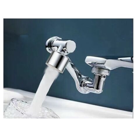 1080° Schwenkbarer Wasserhahn-Luftsprudler, universelle schwenkbare Wasserhahnverlängerung, Wassersprudler, zum Gesichtwaschen, Gurgeln und Augenspülen (1/5)