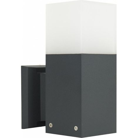 Applique esterna SU-MA Cube E27 IP44 grigio scuro (1/5)