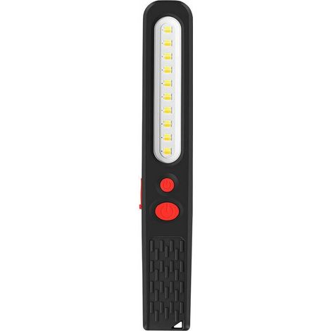 Lampe de Travail LED Rechargeable, Lumière combinée Double Couleur Lampe d'inspection 2 en 1 COB LED Torche Lampe avec Double Magnétique pour Auto Garage Atelier Camping Bricolage etc (1/4)