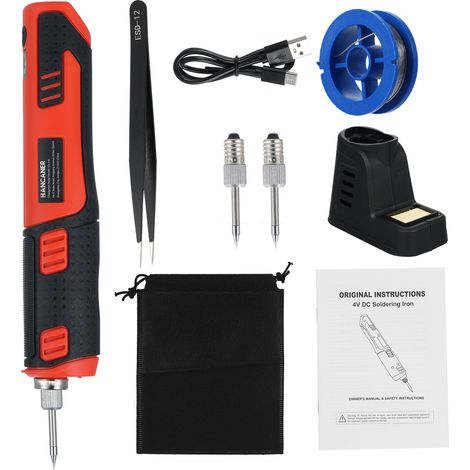 Fer à souder USB portable 8 W, machine à souder intelligente, kit de fer à souder portatif, outil de soudage sans fil, station de soudage au lithium pour le soudage de circuits imprimés, appareil de (1/5)