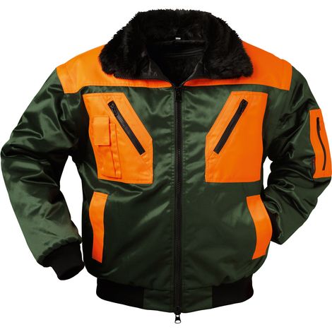 Gr .3XL (66/68) ROTDORN WALDARBEITER PILOTJACKE grün ROTDORN PILOT JACKET (1/3)